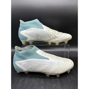 adidas Predator Accuracy.3 FG Soccer Cleats Shoes White Blue Mens Size 8